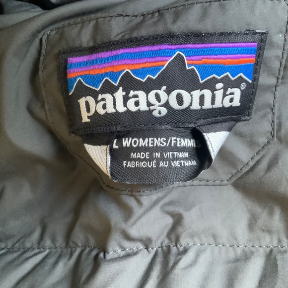 Patagonia Large Women Down Jacket Graphite - Picture 12 of 15